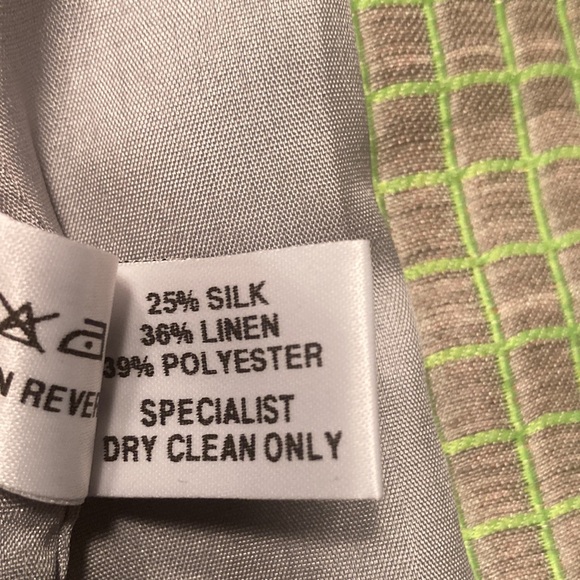 JONATHAN SAUNDERS neon checked moto jacket size 38 - Picture 7 of 14